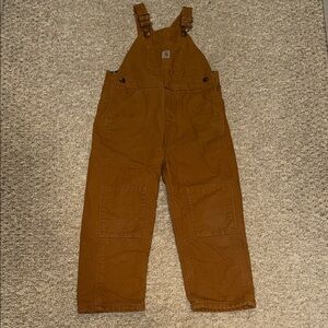 Carhartt Kids Brown Duck Canvas Overalls